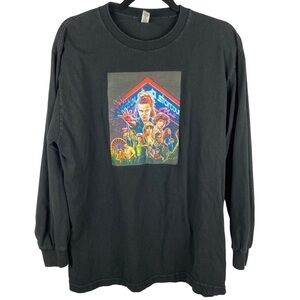 ✨3/$21✨ Stranger Things Long Sleeve Graphic Tee Large Black Hawkins Retro Shirt